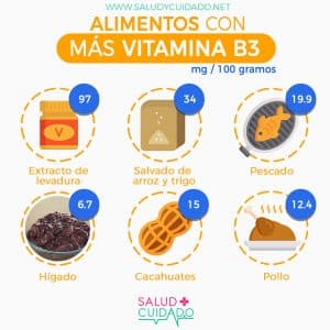 VITAMINA B3 (niacina) Funciones, Dosis Y Fuentes Alimenticias